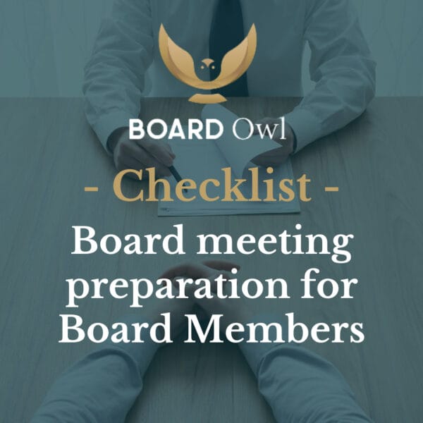 checklist board interview preparation for board members