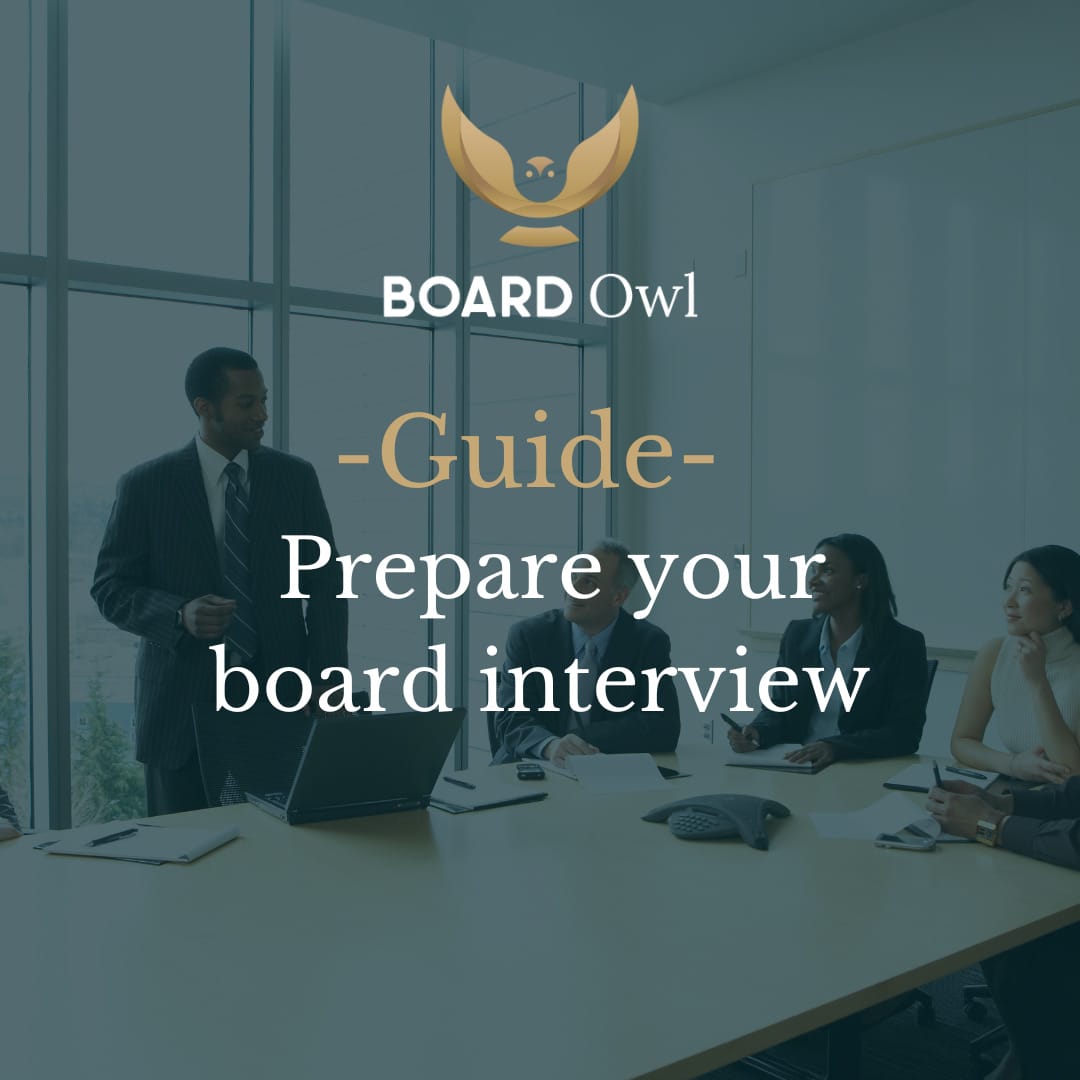 Guide Prepare your board interview